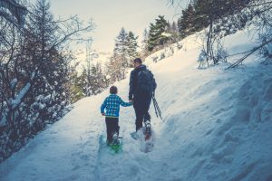 Enjoy Snowshoeing as a winter activity at Zion National Park.