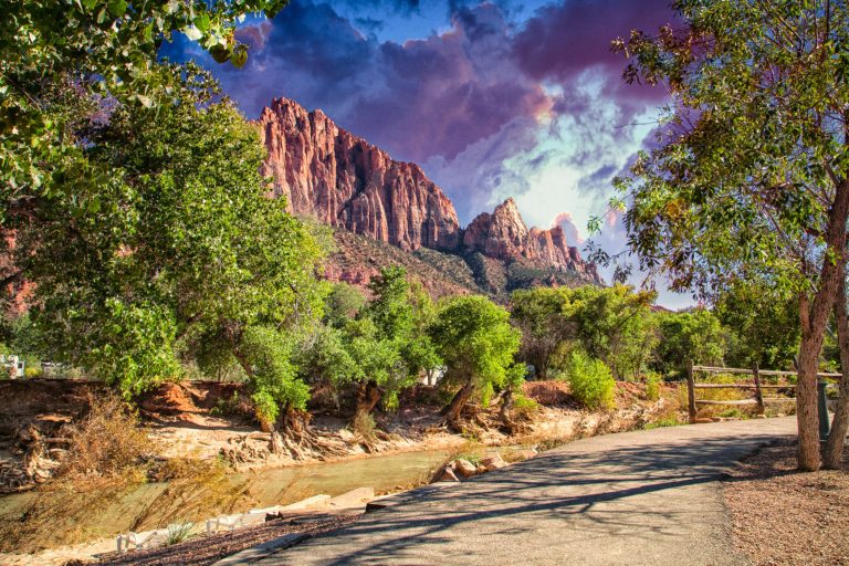 Riverside Picnic Cable Mountain Lodge at Zion National Park