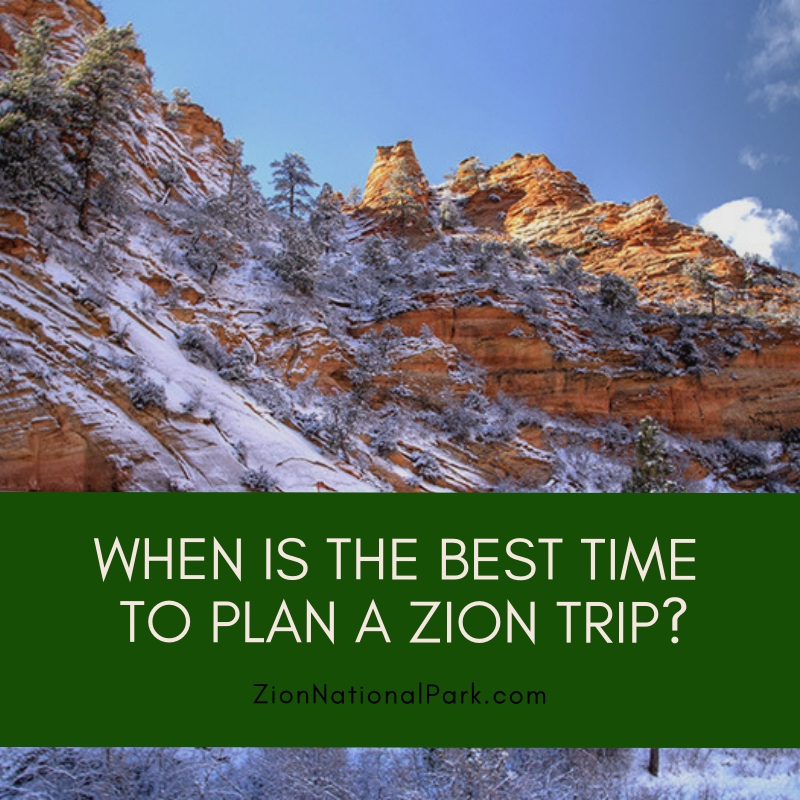 When is the Best Time to Plan a Zion Trip? Cable Mountain Lodge